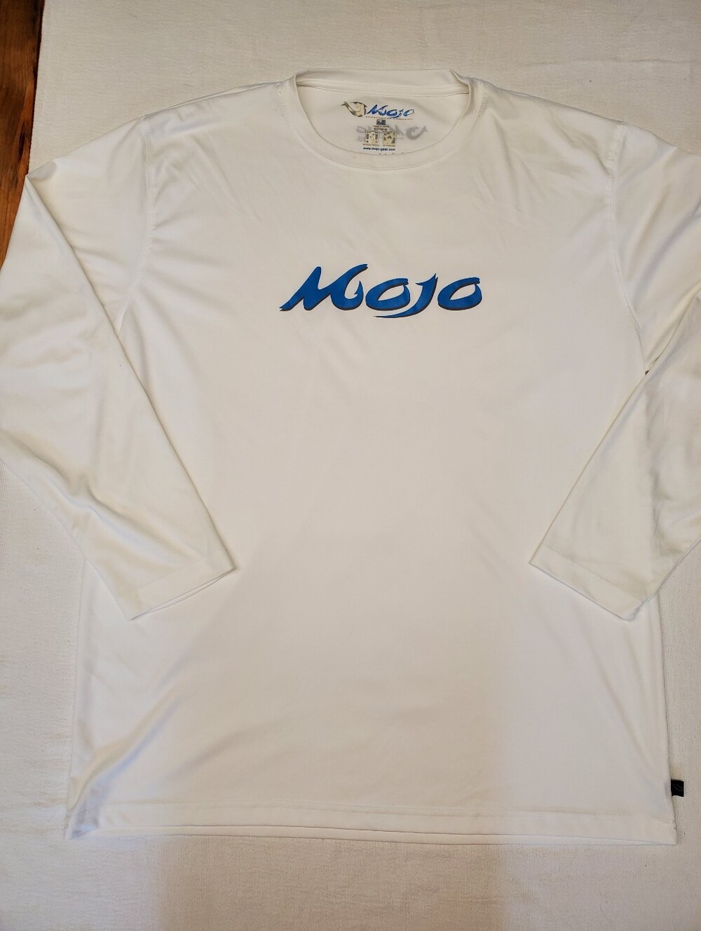 Mojo Sportfishing Gear UPF 50+ Performance Shirt White Long Sleeve Mens XXL